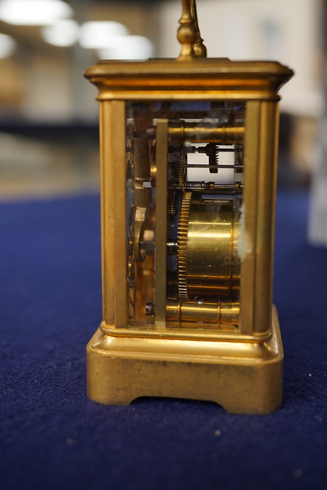 A French Le Roy & Fils cased miniature carriage timepiece, 9.5cm high